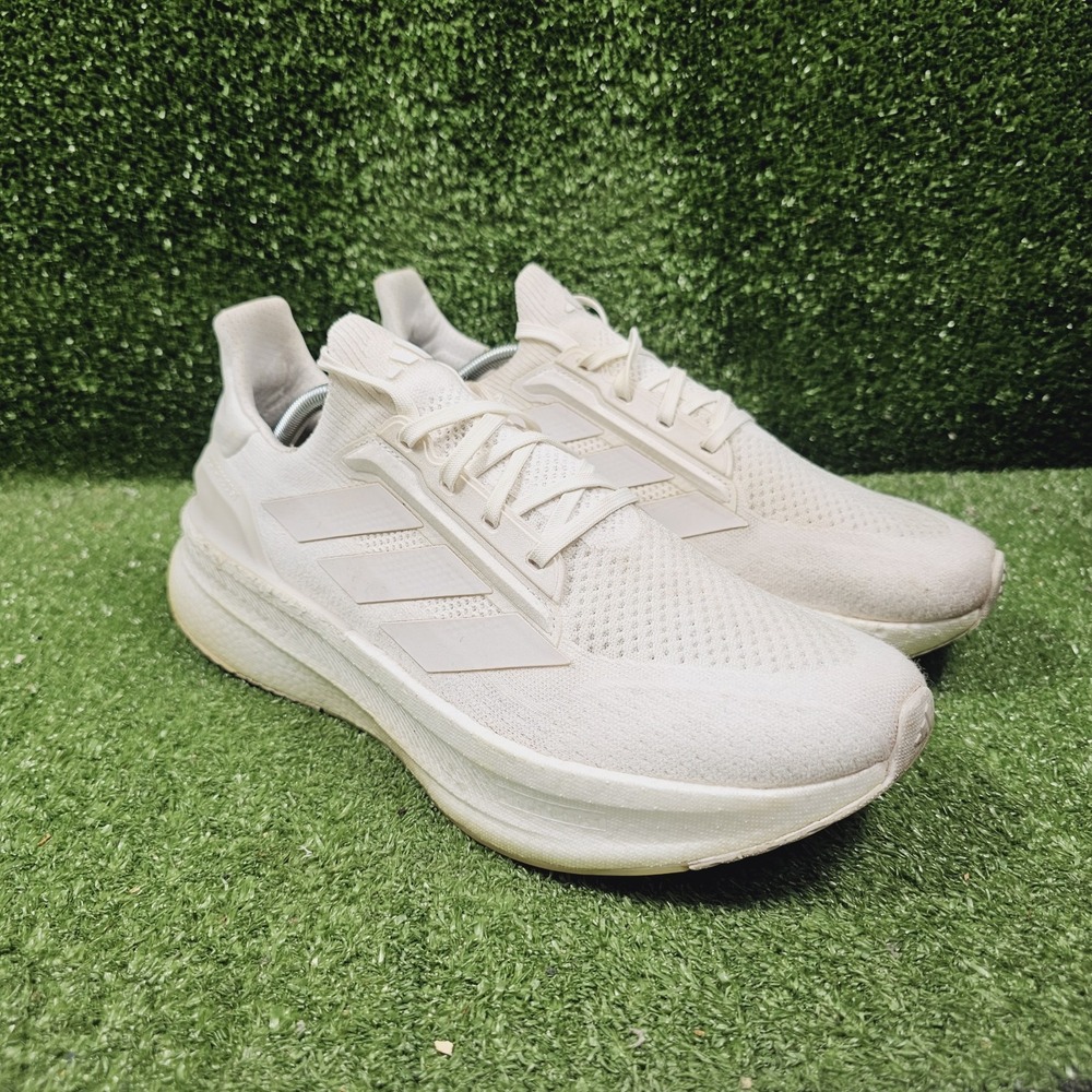 Adidas Ultraboost 5X Triple White Athletic Running Sneakers Mens Size 11.5